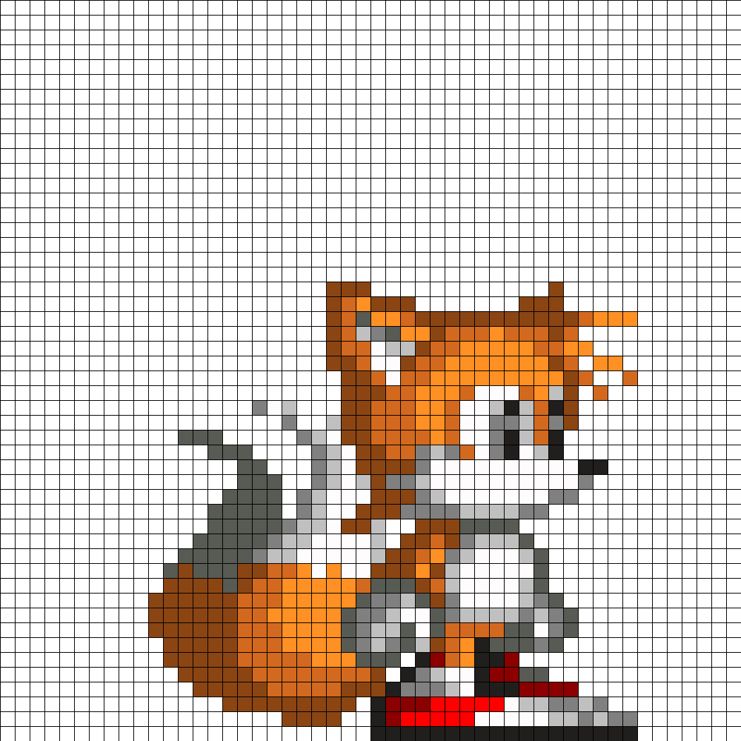 Tails kid. Майлз Прауэр пиксель. Тейлз по клеточкам. Тейлз пиксельный. Соник пиксельный.